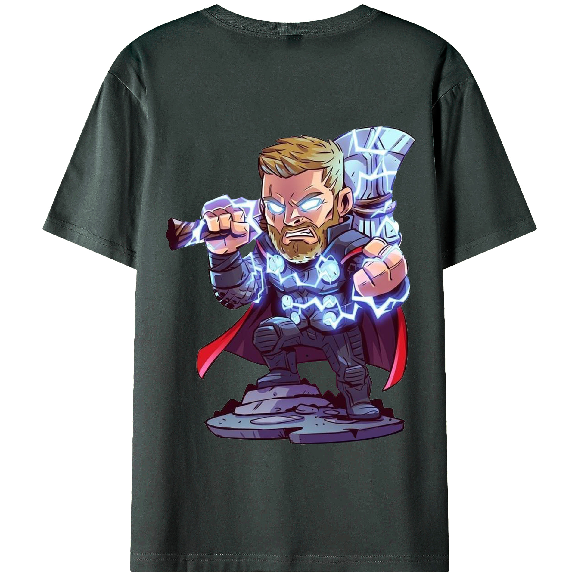 （画像用） アベンジャーズ The Avengers 綿100％ メンズ半袖Tシャツ（バックプリント） 通気性